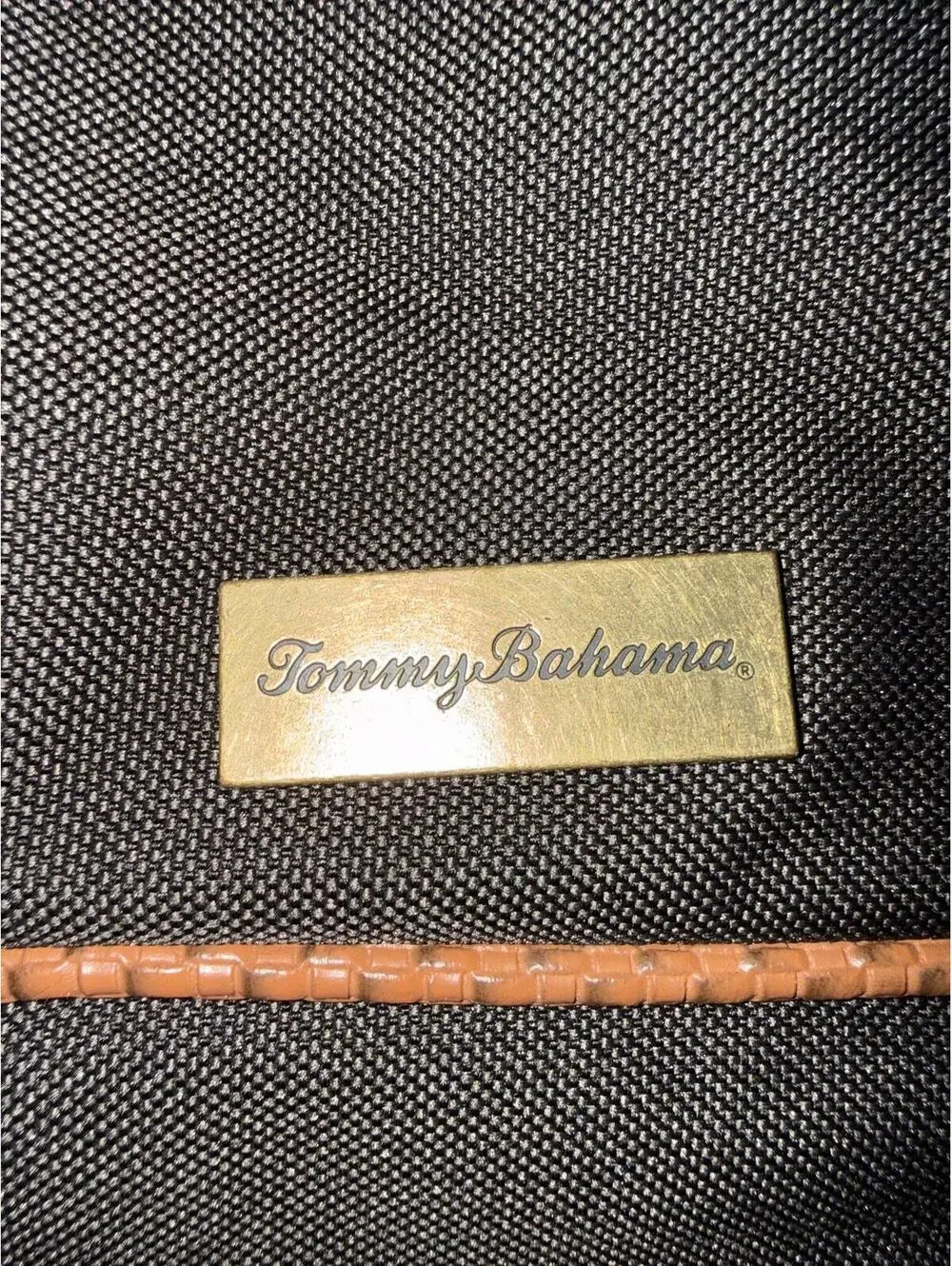 Vintage Tommy Bahama Canvas and Leather Trim Large Duffel Bag